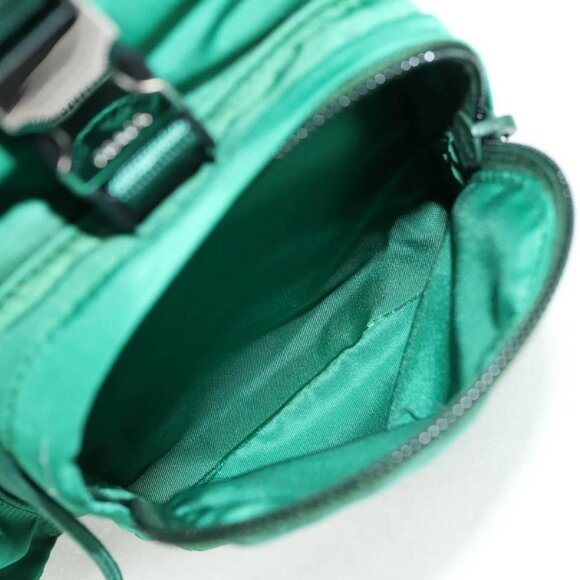 PRADA Backpack Nylon Green Silver Auth 136123V - Picture 13 of 16